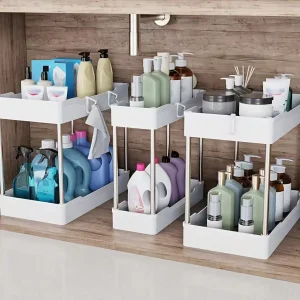 3pcs  Organizers – Countertop Storage Racks Large, Medium, Small Sizes