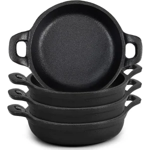 Mini cast iron frying pan  (2-piece set)